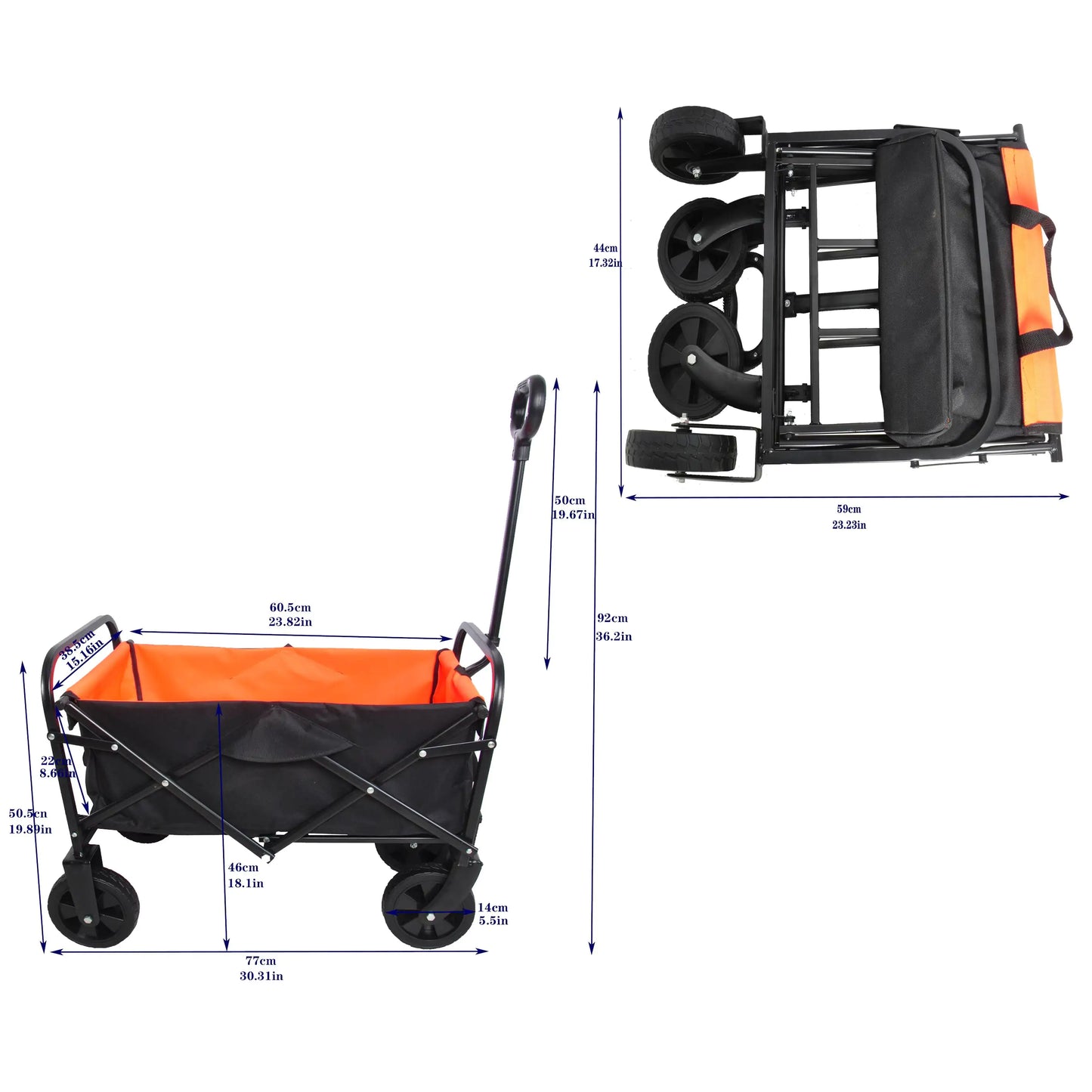 Foldable Festival Wagon – Carry Your Gear with Ease